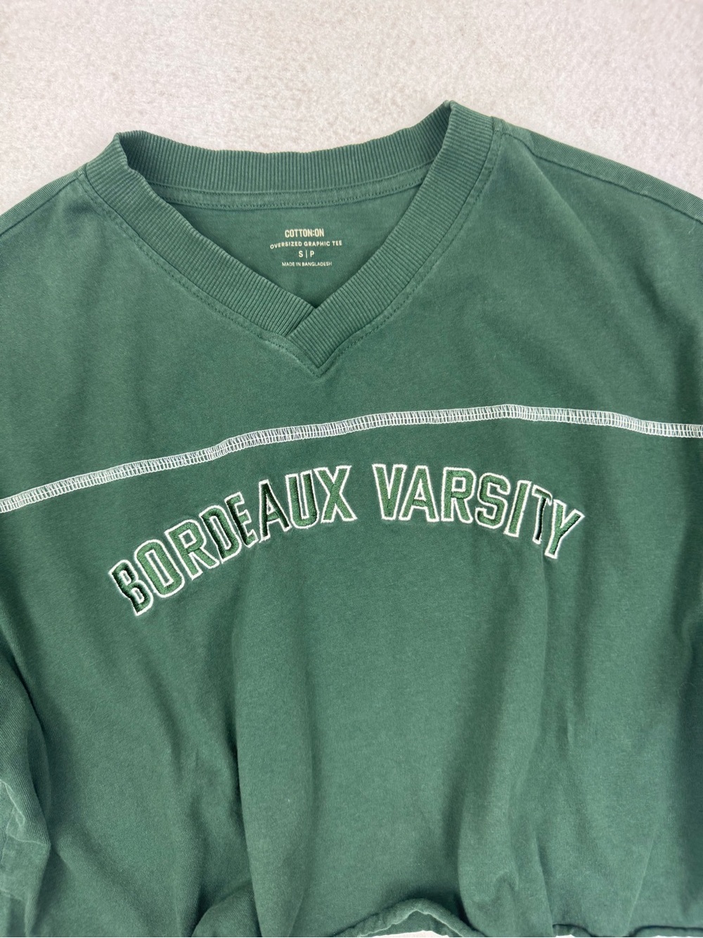 Cotton On oversized graphic tee green sz Small - Picture 3 of 5